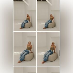 Designer wide leg Jean